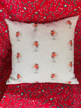 Load image into Gallery viewer, CHRISTMAS ROBIN CUSHION  Workshop
