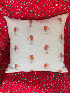 CHRISTMAS ROBIN CUSHION  Workshop