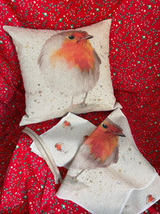 CHRISTMAS ROBIN CUSHION  Workshop