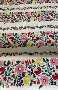 Fabric Godmother Collection  Joni floral stripe viscose fabric