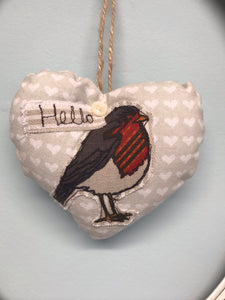 Robin Heart Decoration