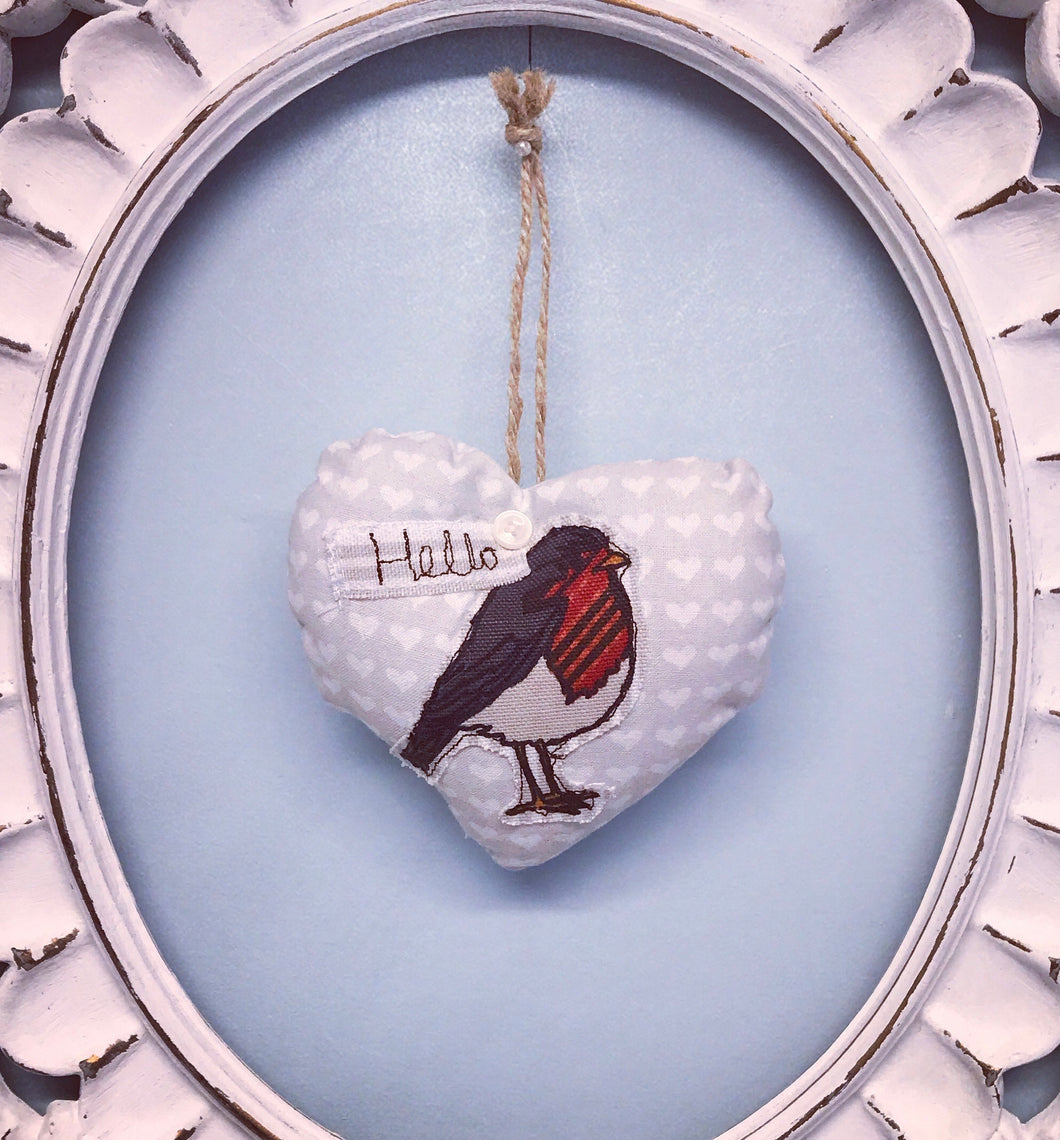 Robin Heart Decoration